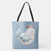 Tote Bag Poulet Pastel Cottagecore (Devant)