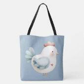 Tote Bag Poulet Pastel Cottagecore (Dos)