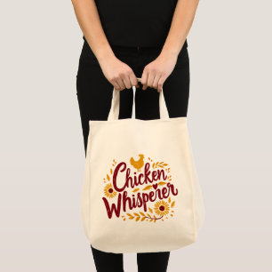 Tote Bag Poulet Whisperer rustique Agritourisme Cottagecore