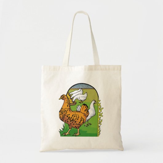 Tote Bag Poulets de ferme (Devant)