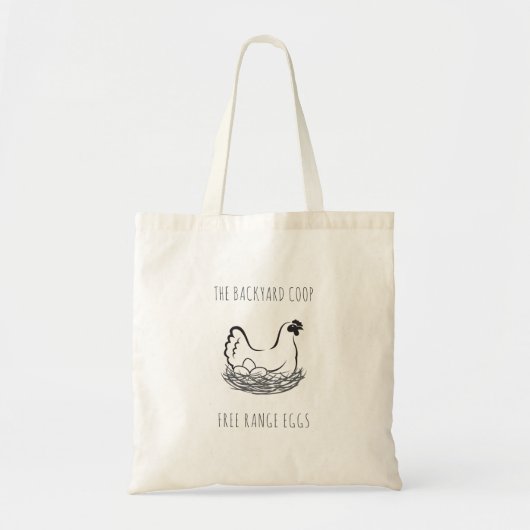 Tote Bag Poulets de Jardin agricole (Devant)