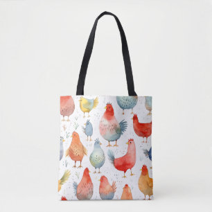 Tote Bag Poulets d'élevage