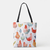 Tote Bag Poulets d'élevage (Dos)