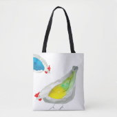 Tote Bag Poulets mignons aquarelle (Devant)