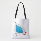 Tote Bag Poulets mignons aquarelle (Devant)