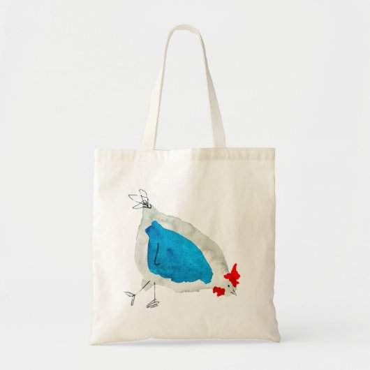 Tote Bag Poulets mignons aquarelle (Devant)