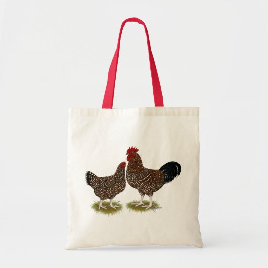 Tote Bag Poulets tachetés du Sussex (Devant)