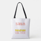 Tote Bag Poulette Cool avec Nom (Dos)