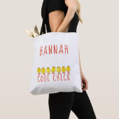 Tote Bag Poulette Cool avec Nom (De près)