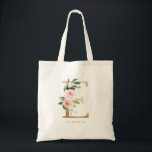 Tote Bag Poupée florale Lettre E Monogramme Or Demoiselle d<br><div class="desc">Le sac fourre-tout à monogramme avec lettre florale E présente un bouquet floral aquarelle de pivoines et de roses blanches et roses, un accent de verdure et une lettre en faux or. Ce sac fourre-tout à monogramme avec lettre E florale pour demoiselle d'honneur est parfait pour les mariages, les fêtes...</div>