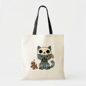 Tote Bag Poupée vaudou de chat sorcière (Devant)