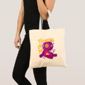Tote Bag Poupée vaudou - PENSEZ À VOUS (Devant (produit))