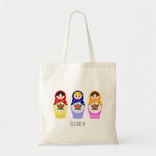 Tote Bag Poupées matryoshka russes (Devant)