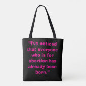 Tote Bag Pour la vie (Dos)