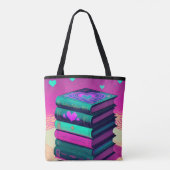 Tote Bag Pour L'Amour Des Livres Rose (Dos)