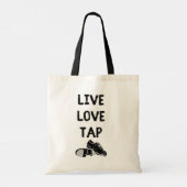 Tote Bag Pour les danseurs de robinets Live Love Tap Graphi (Dos)