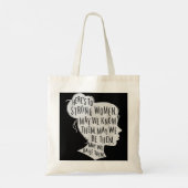 Tote Bag Pour les femmes fortes, qu'on les connaisse, Femal (Dos)