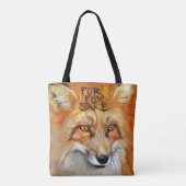 Tote Bag Pour l'image de saké de Fox (Dos)