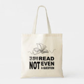 Tote Bag Pour lire ou non (Dos)
