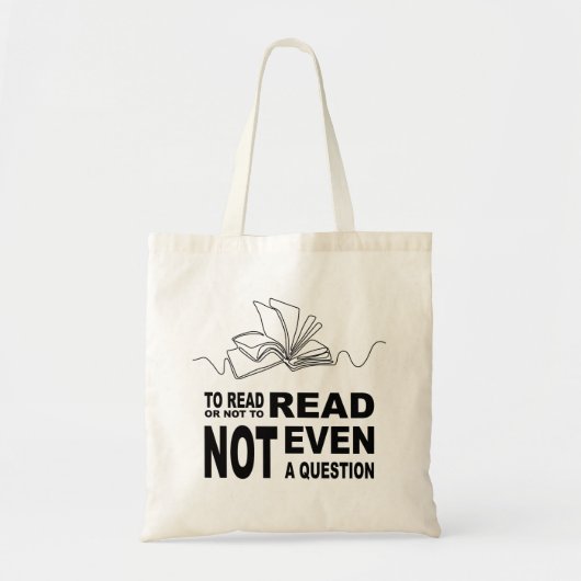 Tote Bag Pour lire ou non (Devant)
