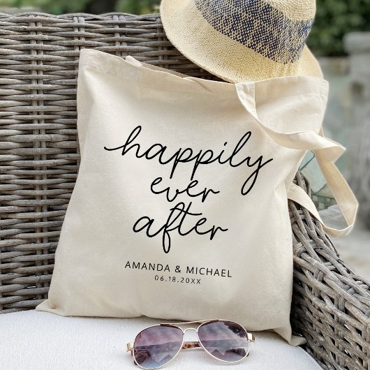 Tote Bag Pour toujours après mariage personnalisé