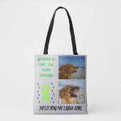 Tote Bag Pour toujours dans mon coeur Sensibilisation Homma (Devant)