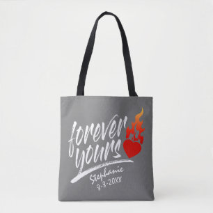Tote Bag Pour toujours votre nom personnalisé Valentine  Sa