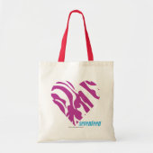 Tote Bag Pourpre 2 de zèbre (Devant)