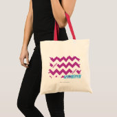 Tote Bag Pourpre 3 de zigzag (Devant (produit))