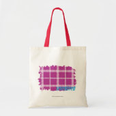 Tote Bag Pourpre 4 de plaid (Devant)
