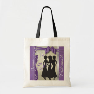 Tote Bag Pourpre chic d'améthyste de la conception de