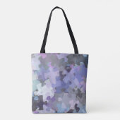 Tote Bag Pourpre d'art de collage de puzzle de (Dos)