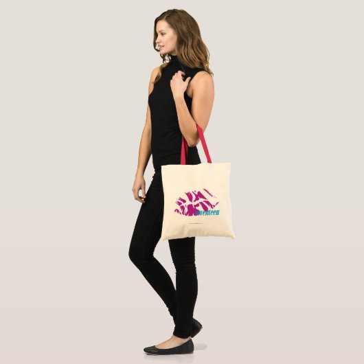 Tote Bag Pourpre de zèbre (Devant (modèle))