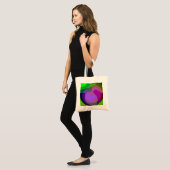 Tote Bag Pourpre Et Vert 403 (Devant (modèle))