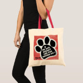 Tote Bag Pousse de chien en coton (Devant (produit))