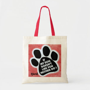 Tote Bag Pousse de chien en coton