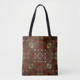Tote Bag Poussée florale de poupée traditionnelle