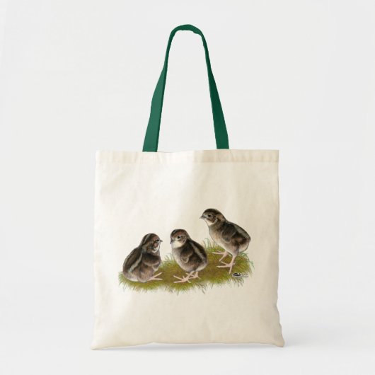 Tote Bag Poussins de caille Coturnix (Devant)