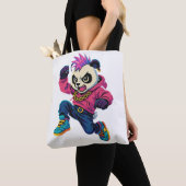 Tote Bag Pouvoir de Panda Punk (De près)