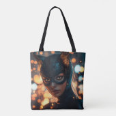Tote Bag Powa fille et chat (Dos)