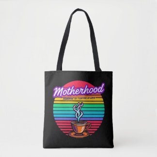 Tote Bag Powered by Coffee and Love | Maman Lover au café