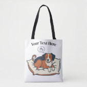 Tote Bag Powered by Coffee & Dog Dreams (Devant)
