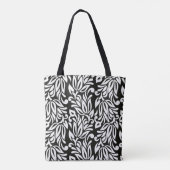 Tote Bag Ppa textile vintage noir et blanc (Dos)
