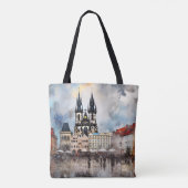 Tote Bag Prague nuit en République Tchèque (Dos)