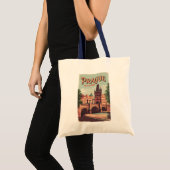 Tote Bag Prague République tchèque Travel Art Vintage (Devant (produit))