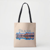 Tote Bag Prague : Skyline du soir (Devant)