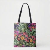 Tote Bag Prairie Florale Rose Île (Devant)