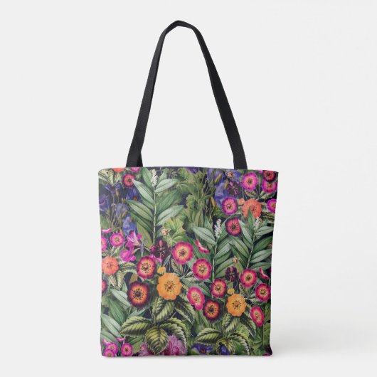 Tote Bag Prairie Florale Rose Île (Dos)