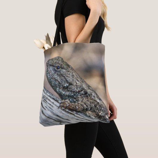 Tote Bag Prairie Lizard (De près)