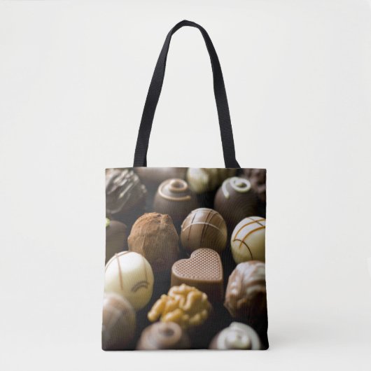 Tote Bag Pralines délicieuses de chocolat (Devant)